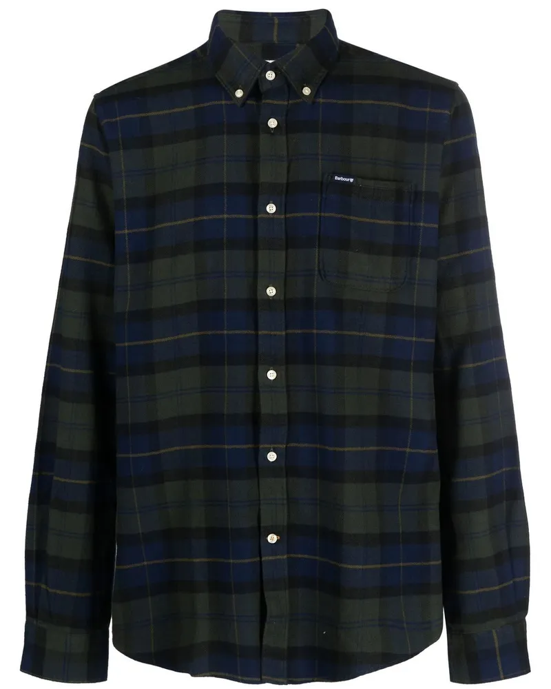 Barbour Hemd mit Karomuster - Grün Grün