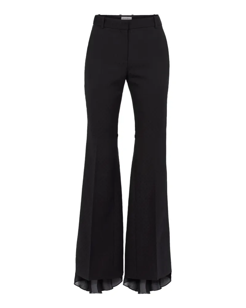 Nina Ricci Ausgestellte Hose mit Jacquardmuster - Schwarz Schwarz
