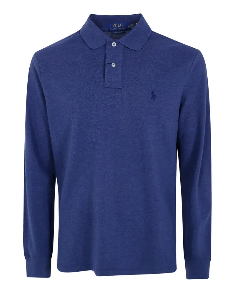 Ralph Lauren Langärmeliges Poloshirt - Blau Blau