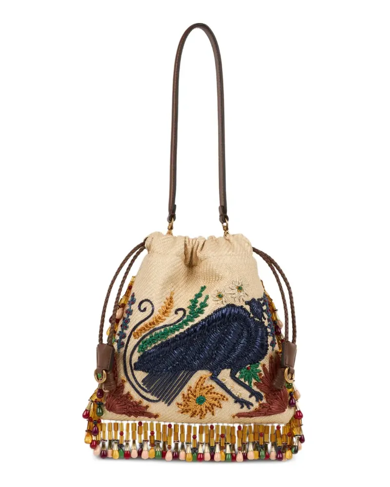Etro Kleine  x Tabby Booth Kalispera Beuteltasche - Nude Nude