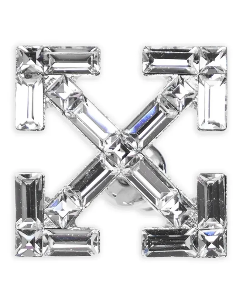 OFF-WHITE Ohrring mit Kristallen - Silber Silber