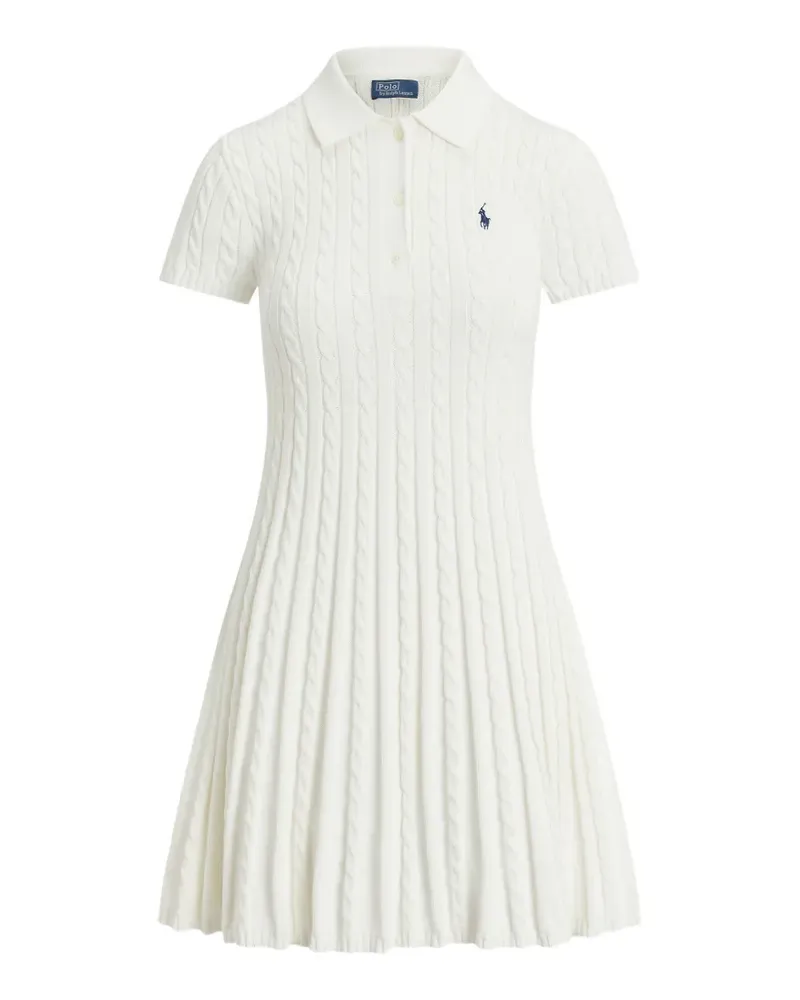 Ralph Lauren Polokleid mit Zopfmuster - Nude Nude