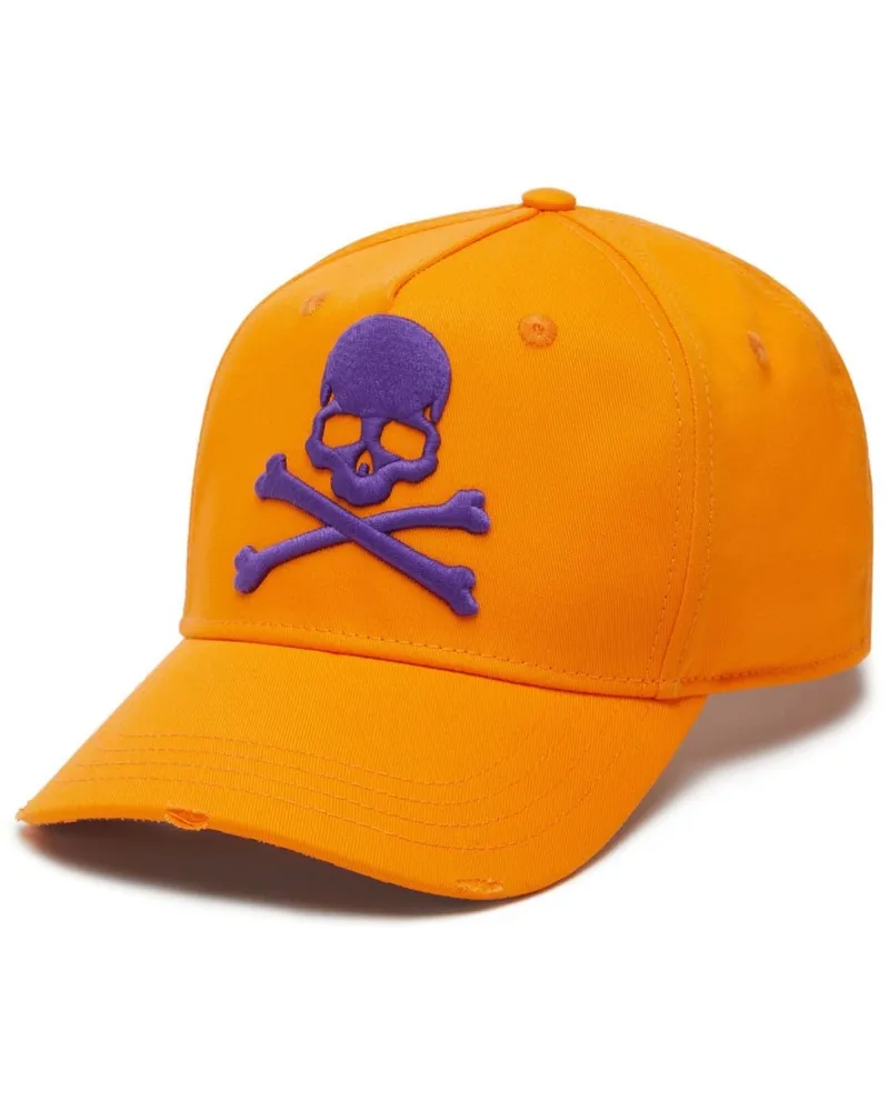 Philipp Plein Baseballkappe mit Logo-Stickerei - Orange Orange