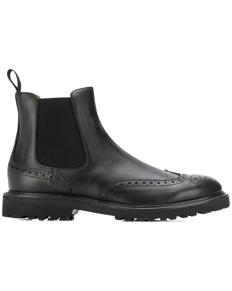 Scarosso Chelsea-Boots - Schwarz Schwarz