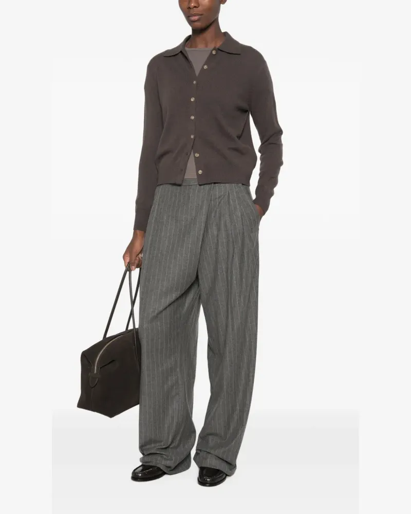 Cambio Eternity pinstripe-print trousers - Grau Grau