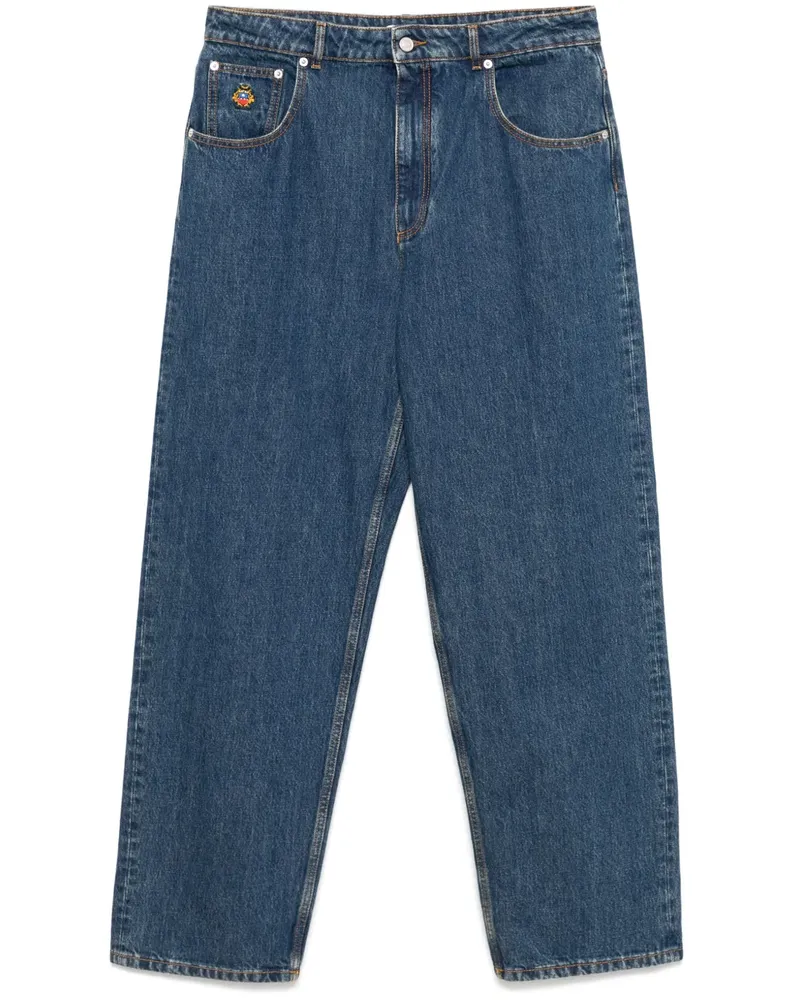 Bally Tapered-Jeans mit Logo-Stickerei - Blau Blau