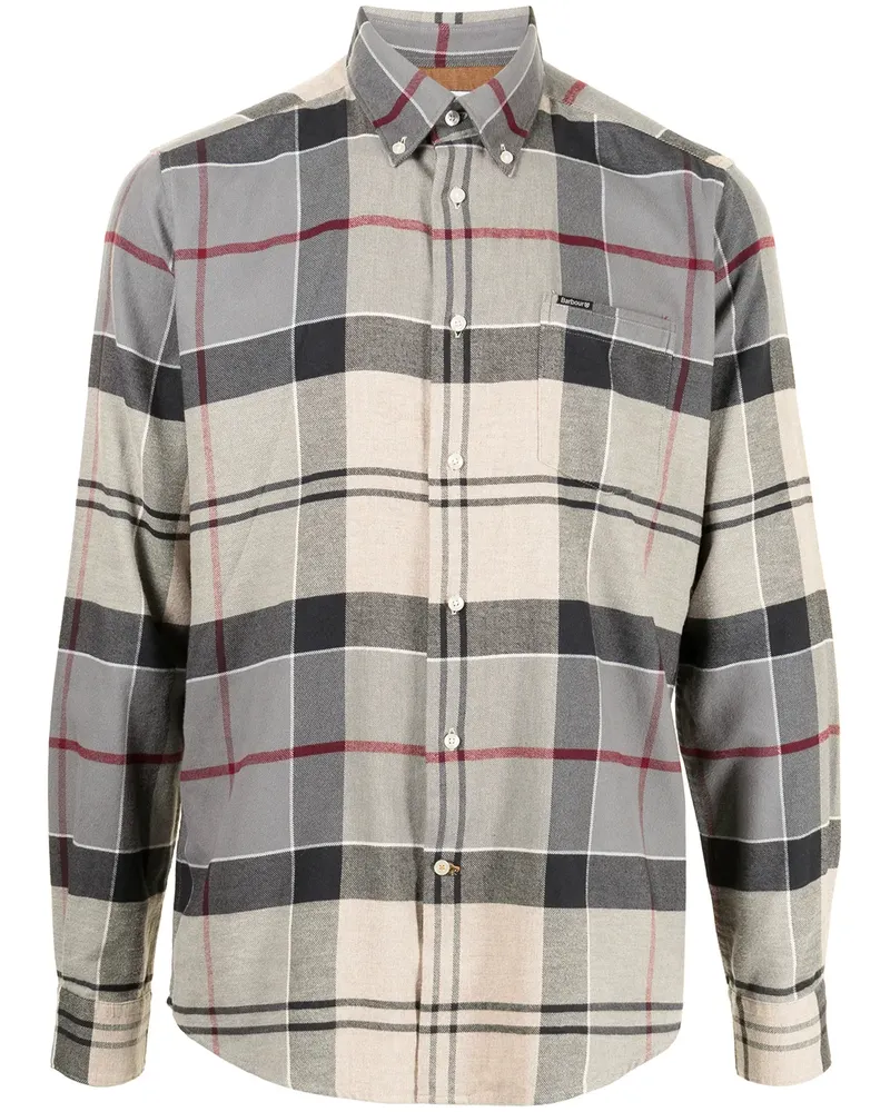 Barbour Eddert Hemd mit Karomuster - Grau Grau