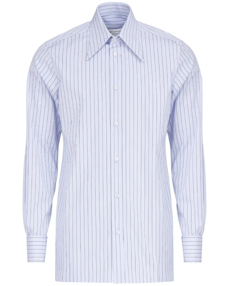 Maison Margiela Gestreiftes Hemd - Blau Blau
