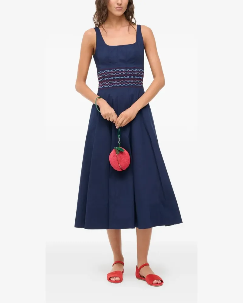 STAUD Rig Midikleid - Blau Blau