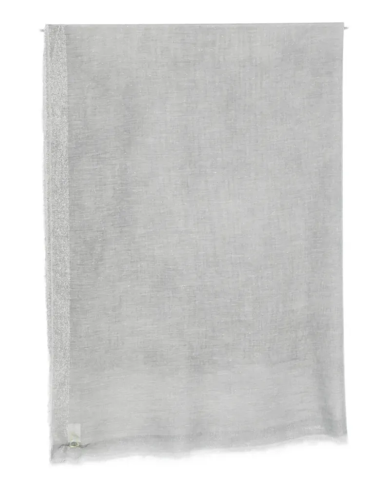 Faliero Sarti Diamante frayed scarf - Grau Grau