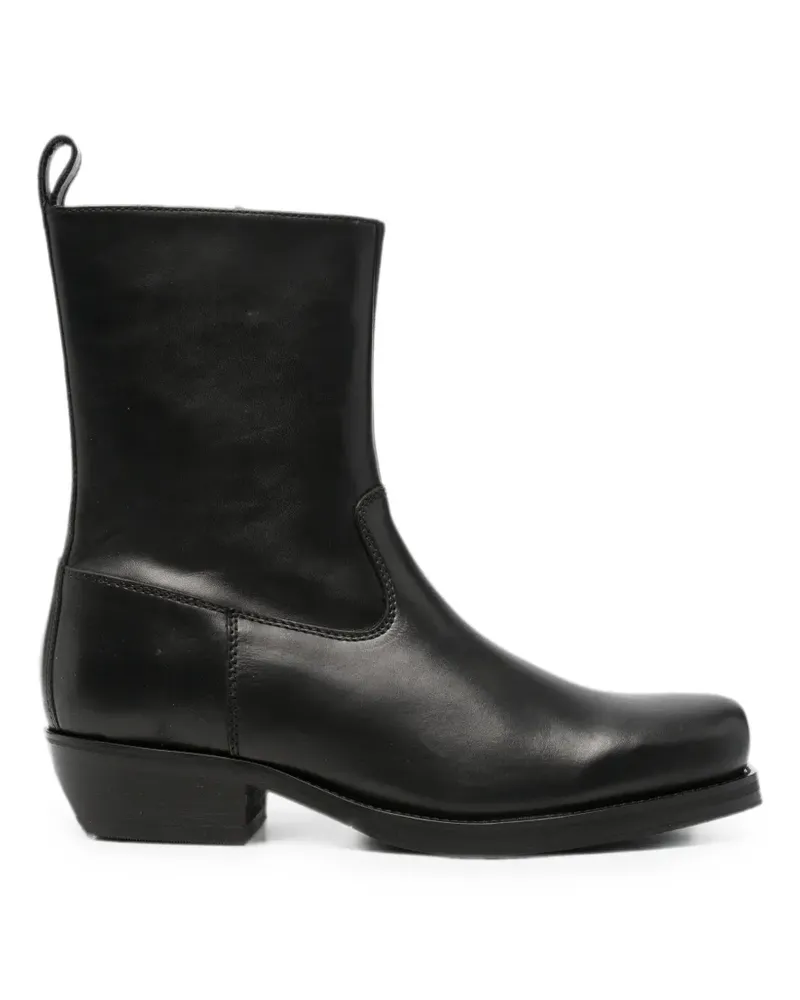 Won Hundred Barcelona leather cowboy boots - Schwarz Schwarz