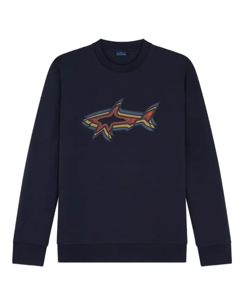 Paul & Shark logo-print sweater - Blau Blau
