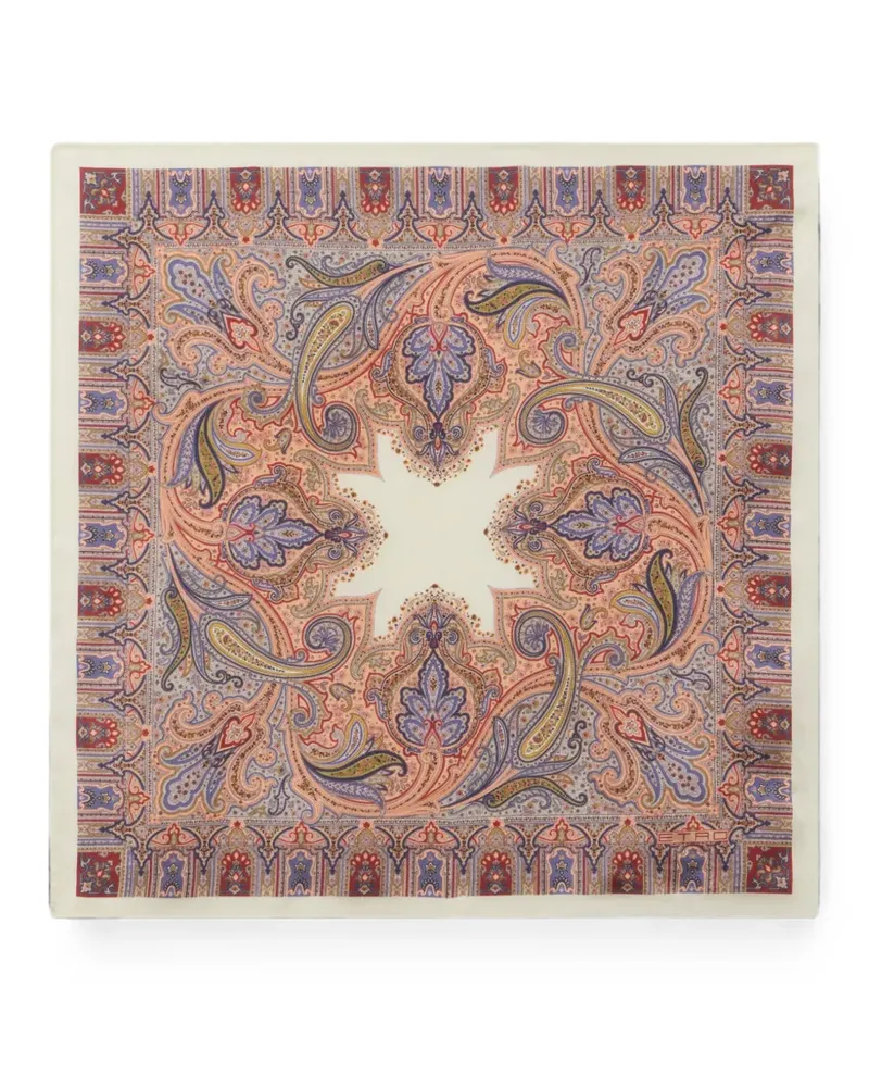 Etro paisley-print pocket square - Nude Nude