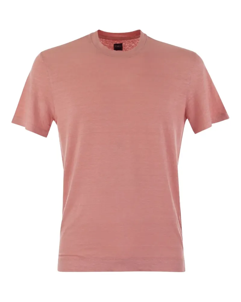 Fedeli T-Shirt mit rundem Ausschnitt - Rosa Rosa