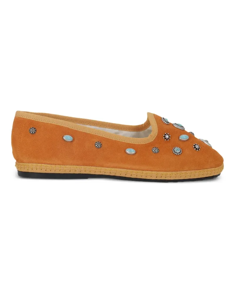 Fortela Friulan suede slippers - Orange Orange