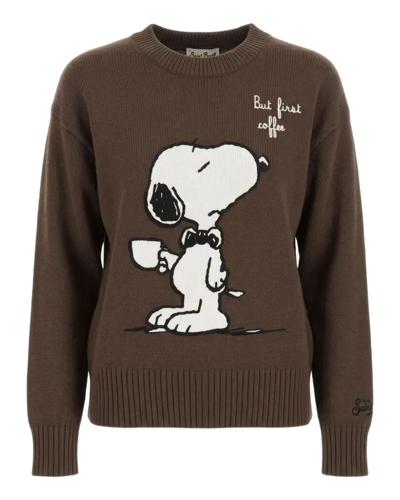 MC2 Saint Barth Tessa Snoopy-intarsia sweater - Braun Braun