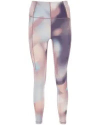 Sweaty Betty Leggings mit abstraktem Print Violett