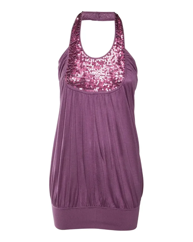 Max Mara sequined halter-neck top - Violett Violett