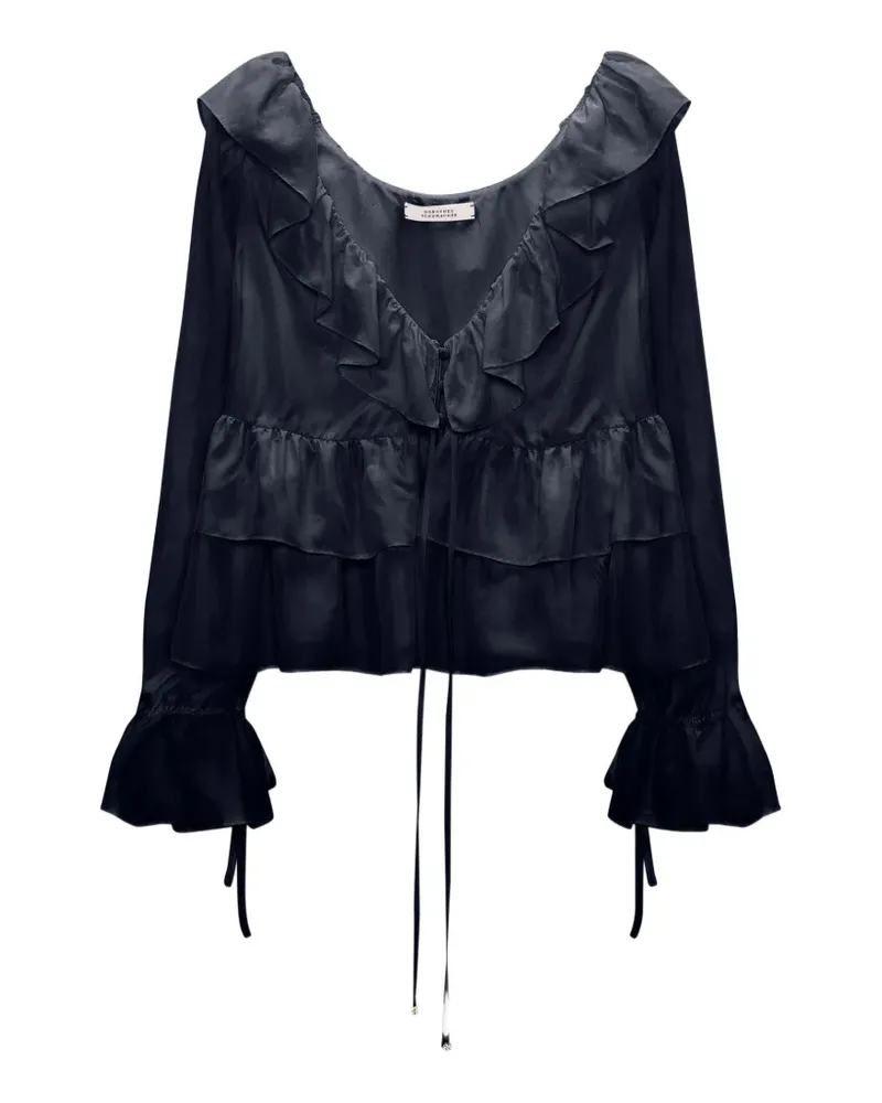 Dorothee Schumacher ruffled tiered blouse - Blau Blau