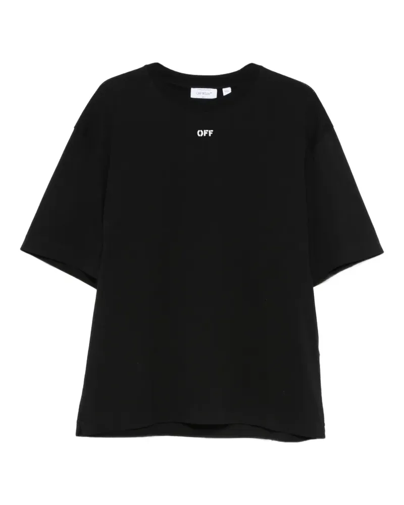 OFF-WHITE T-Shirt mit Print - Schwarz Schwarz