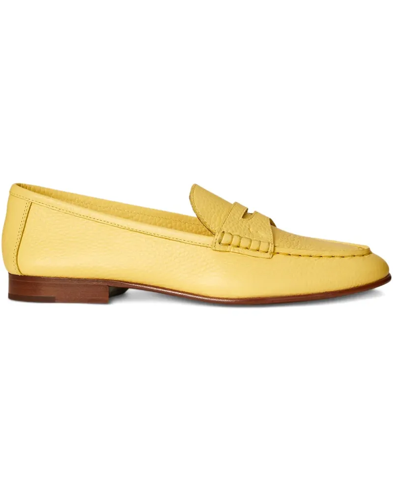 Ralph Lauren Loafer aus strukturiertem Leder - Gelb Gelb