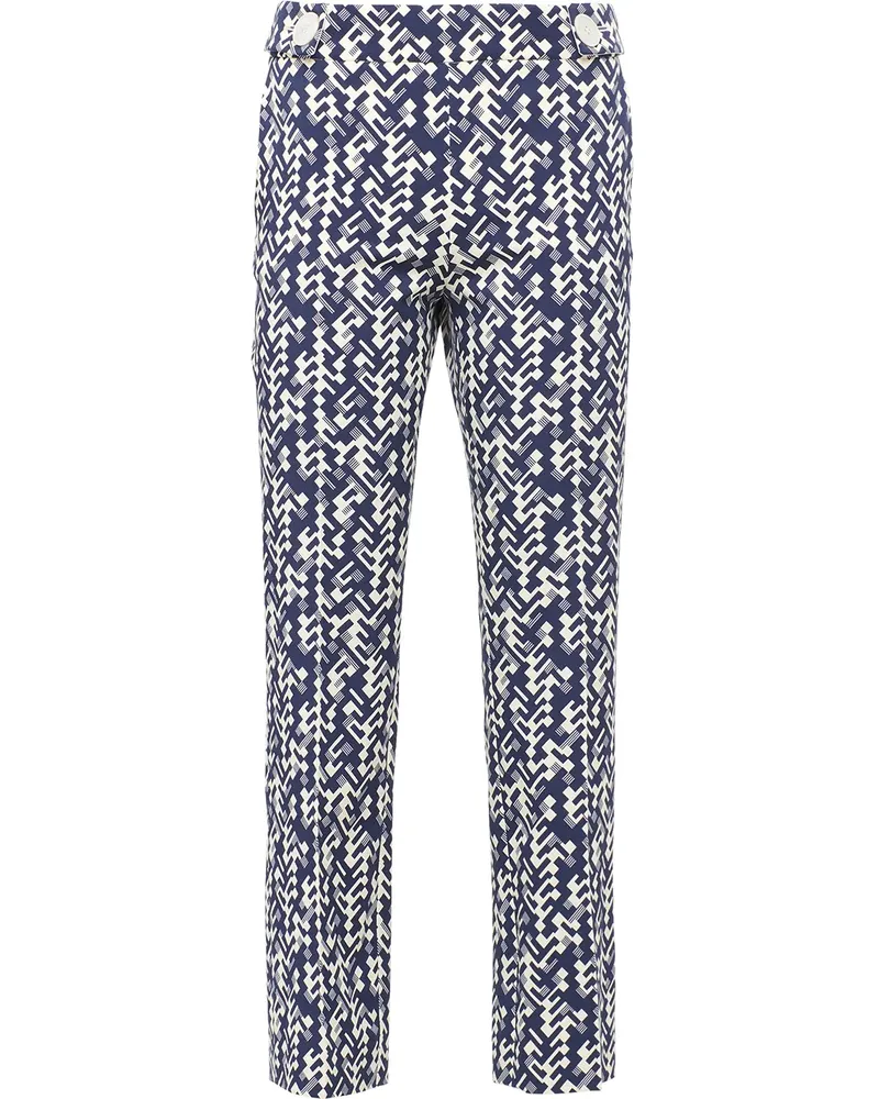 Prada Cropped-Hose mit Print - Blau Blau