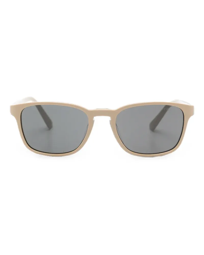 Prada Sonnenbrille mit eckigem Gestell - Nude Nude