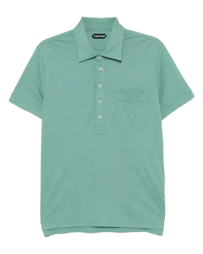 Tom Ford Kurzärmeliges Poloshirt - Grün Grün