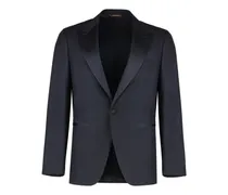 Anzug mit steigendem Revers - Blau