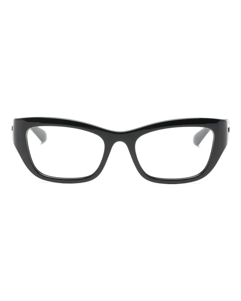 Gucci Cat-Eye-Brille mit Logo - Schwarz Schwarz