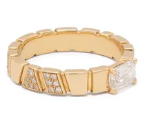 18kt Ride & Love Gelbgoldring mit Diamanten