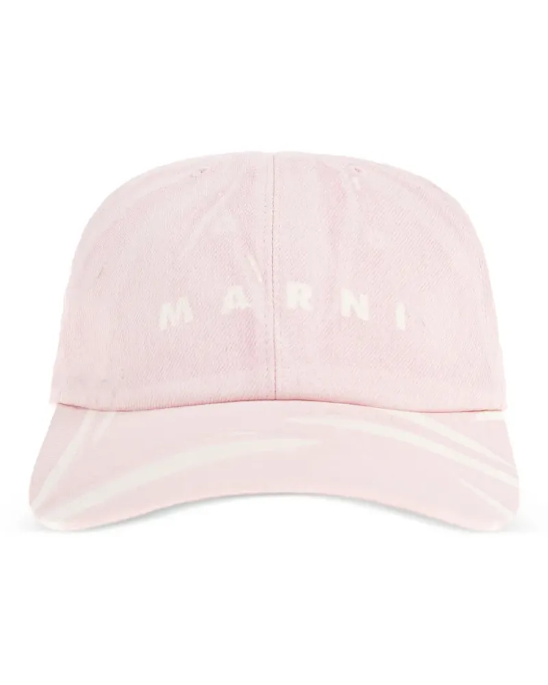 Marni Baseballkappe mit Logo - Rosa Rosa