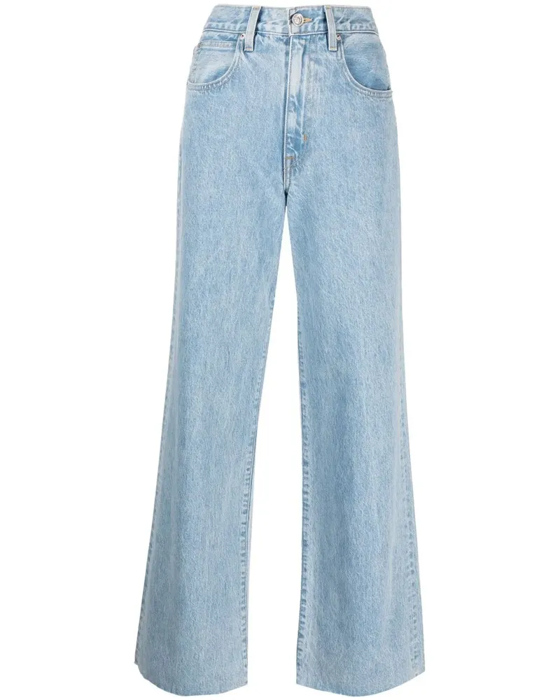 SLVRLAKE Weite Jeans mit hohem Bund - Blau Blau
