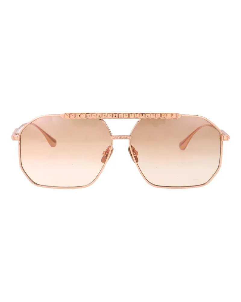 Anna-Karin Karlsson Le Boss 2.0 Sonnenbrille aus Titan mit geometrischem Gestell - Gold Gold