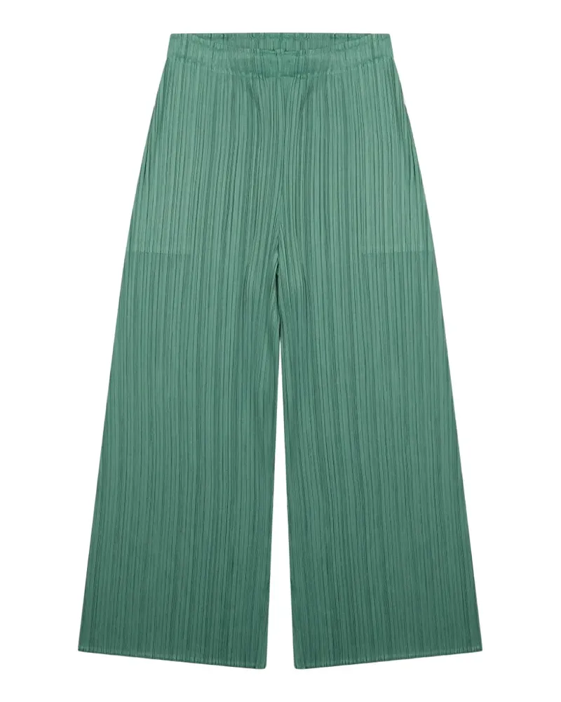 Issey Miyake Hose mit Bundfalten - Grün Grün