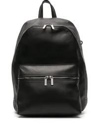 Rick Owens Laptop-Rucksack aus strukturiertem Leder Schwarz