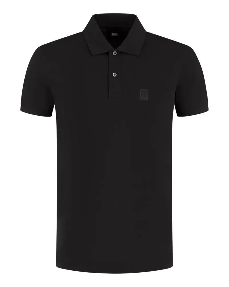 C.P. Company Metropolis T-Shirt mit Logo-Patch - Schwarz Schwarz