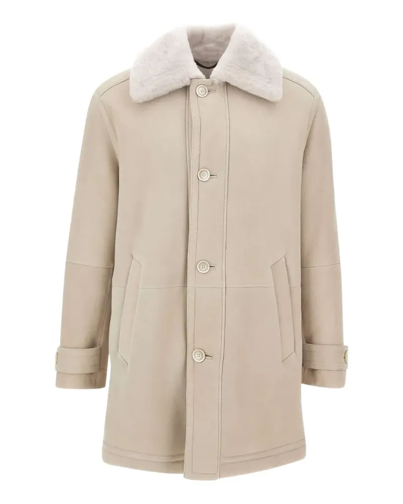 HUGO BOSS L-Meroat Mantel - Nude Nude