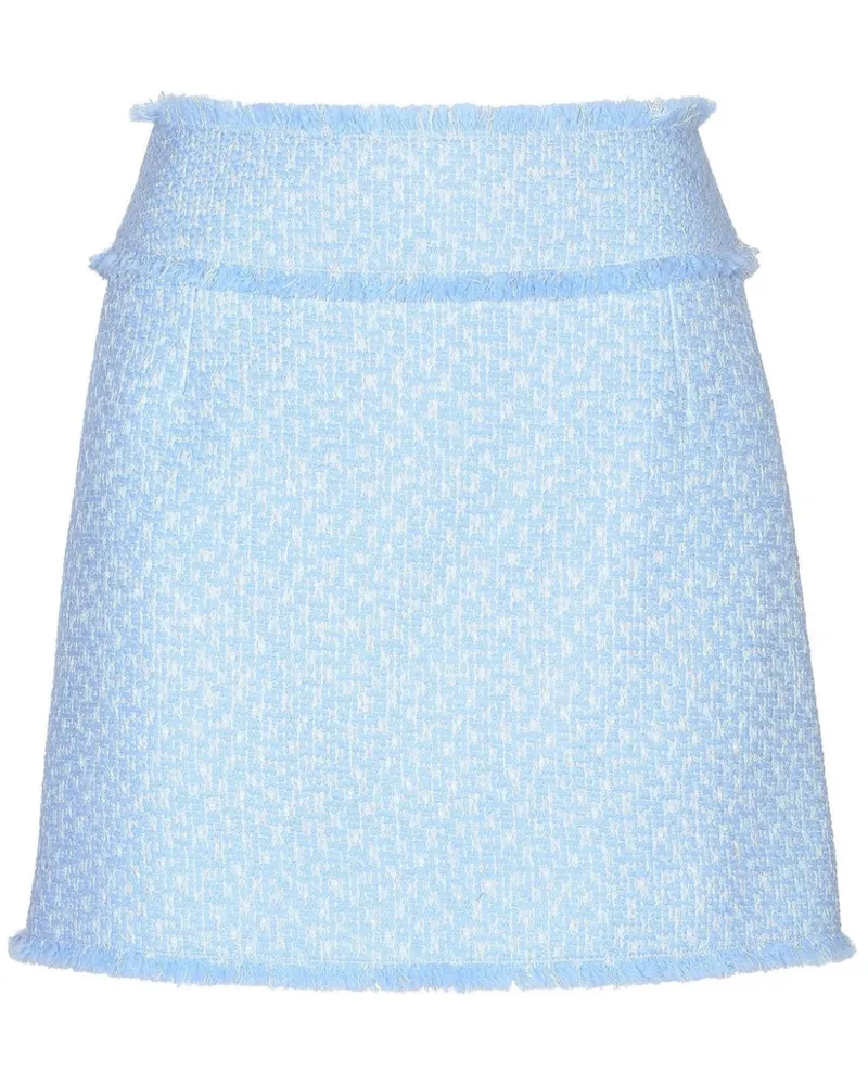 Dolce & Gabbana Minirock aus Tweed - Blau Blau