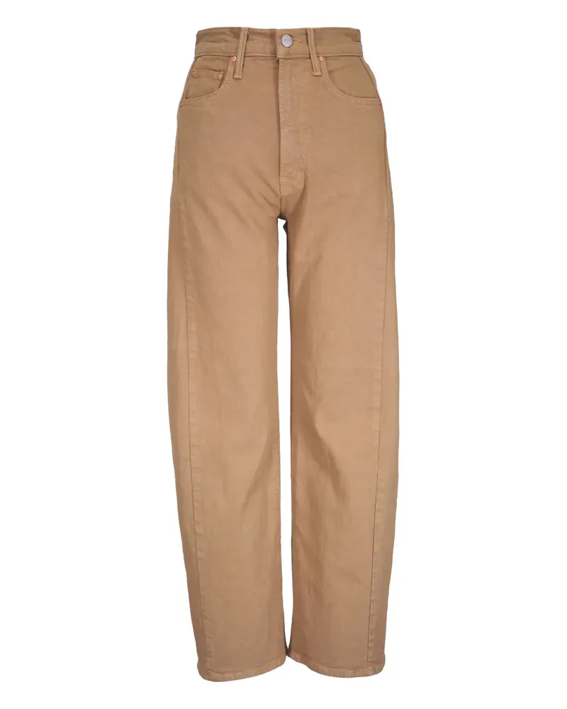 Mother Weite High-Waist-Hose - Nude Nude