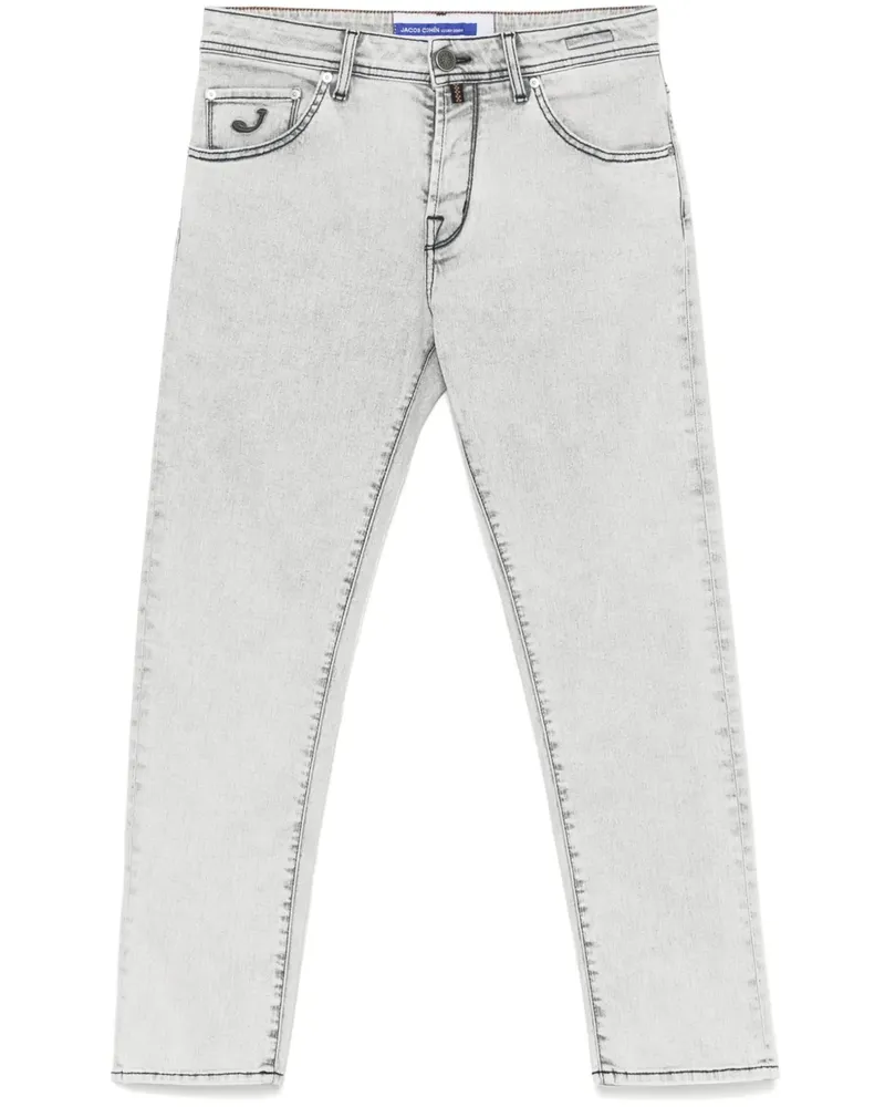 Jacob Cohën Jeans mit Logo-Stickerei - Grau Grau