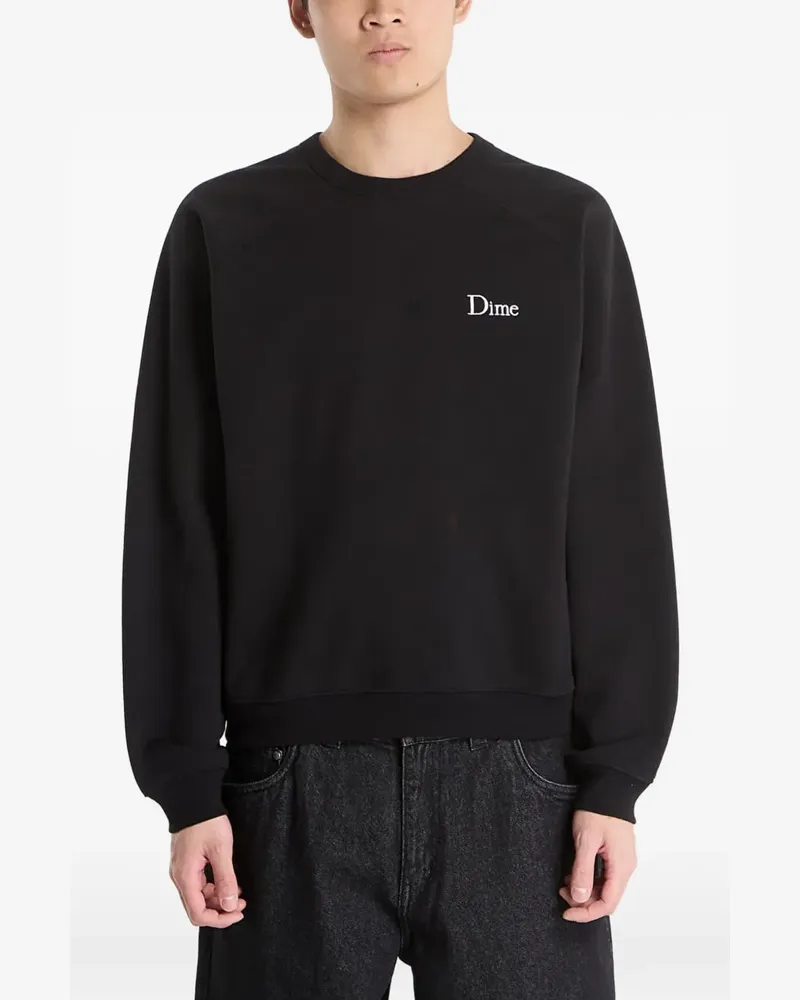 Dime logo-embroidered sweatshirt - Schwarz Schwarz