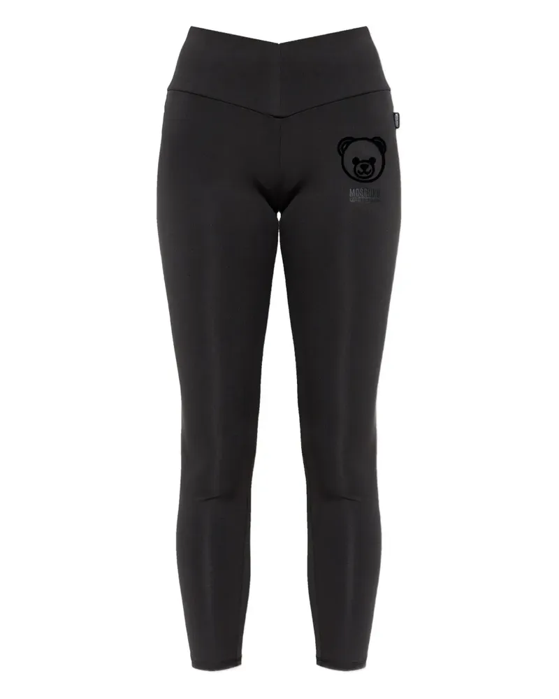 Moschino Leggings mit Teddy - Schwarz Schwarz