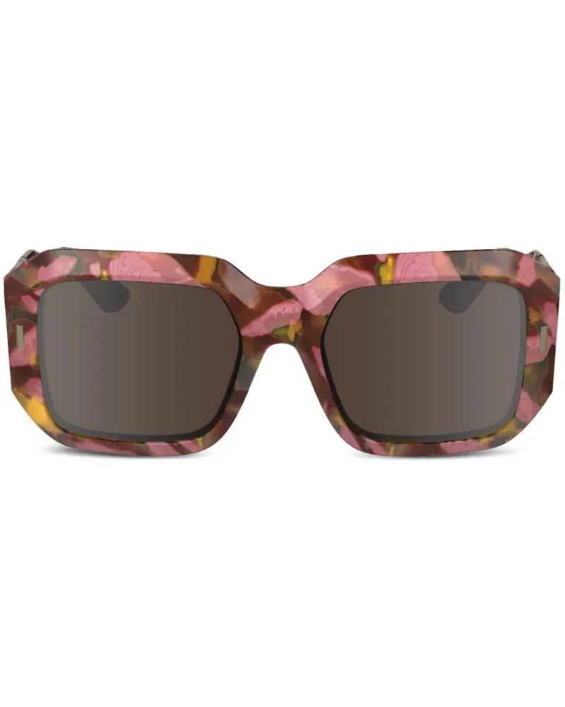 Calvin Klein Sonnenbrille mit eckigem Gestell - Rosa Rosa