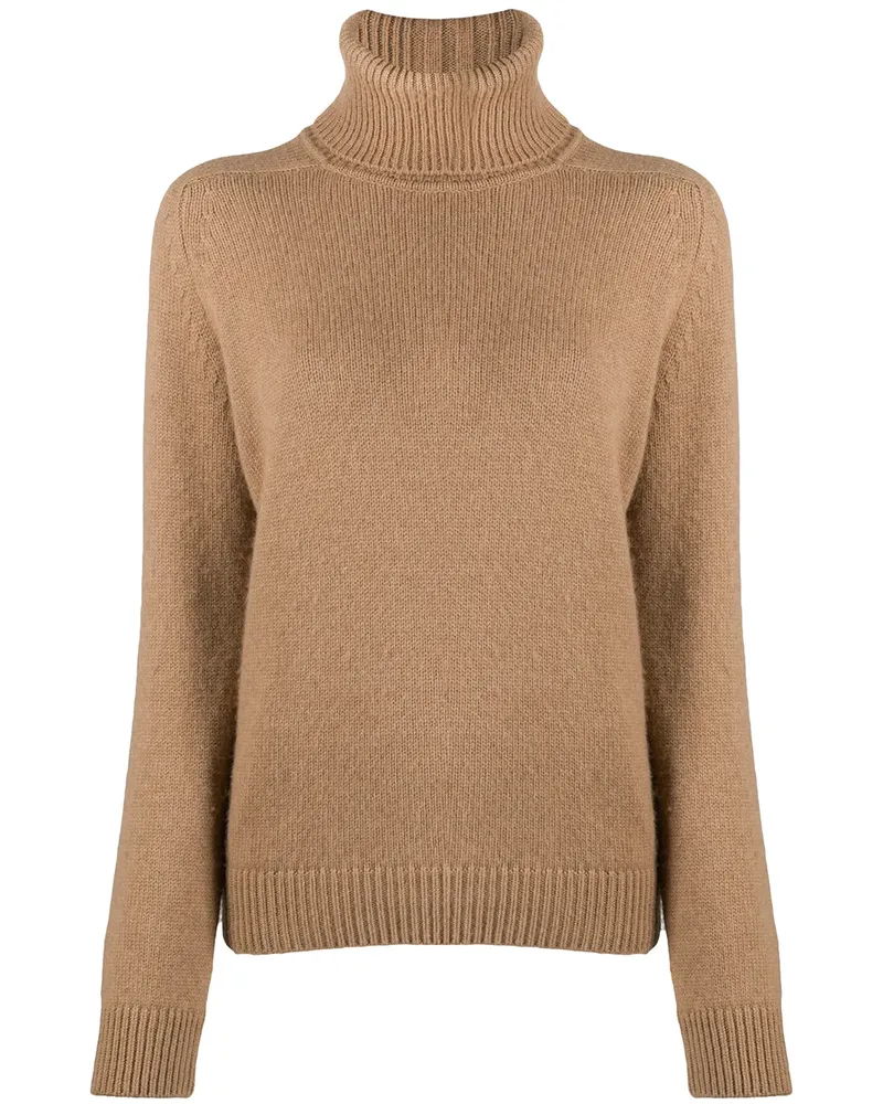 Saint Laurent Klassischer Rollkragenpullover - Nude Nude