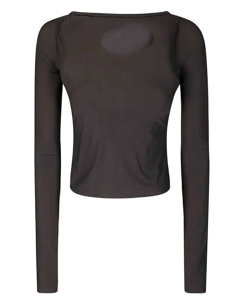 OTTOLINGER cut-out long-sleeved top - Braun Braun