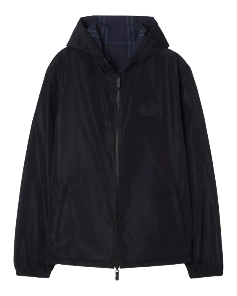 Burberry Wendbare Newport Kapuzenjacke mit Karomuster - Blau Blau