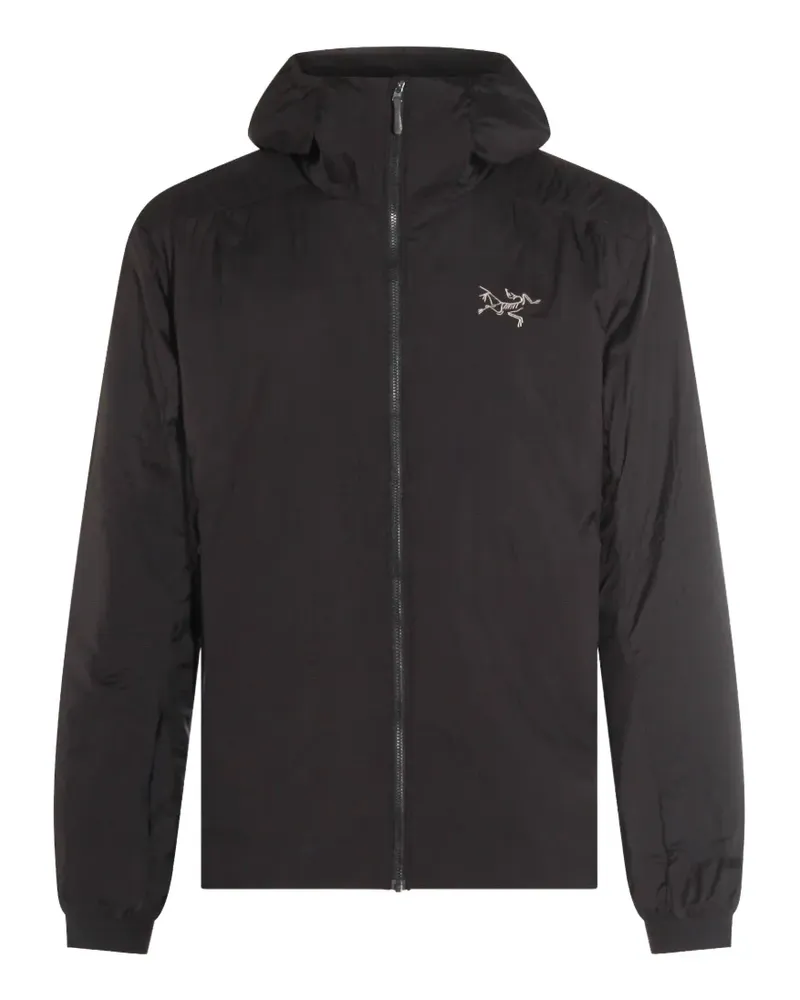 Arc'teryx logo-embroidered hooded jacket - Schwarz Schwarz