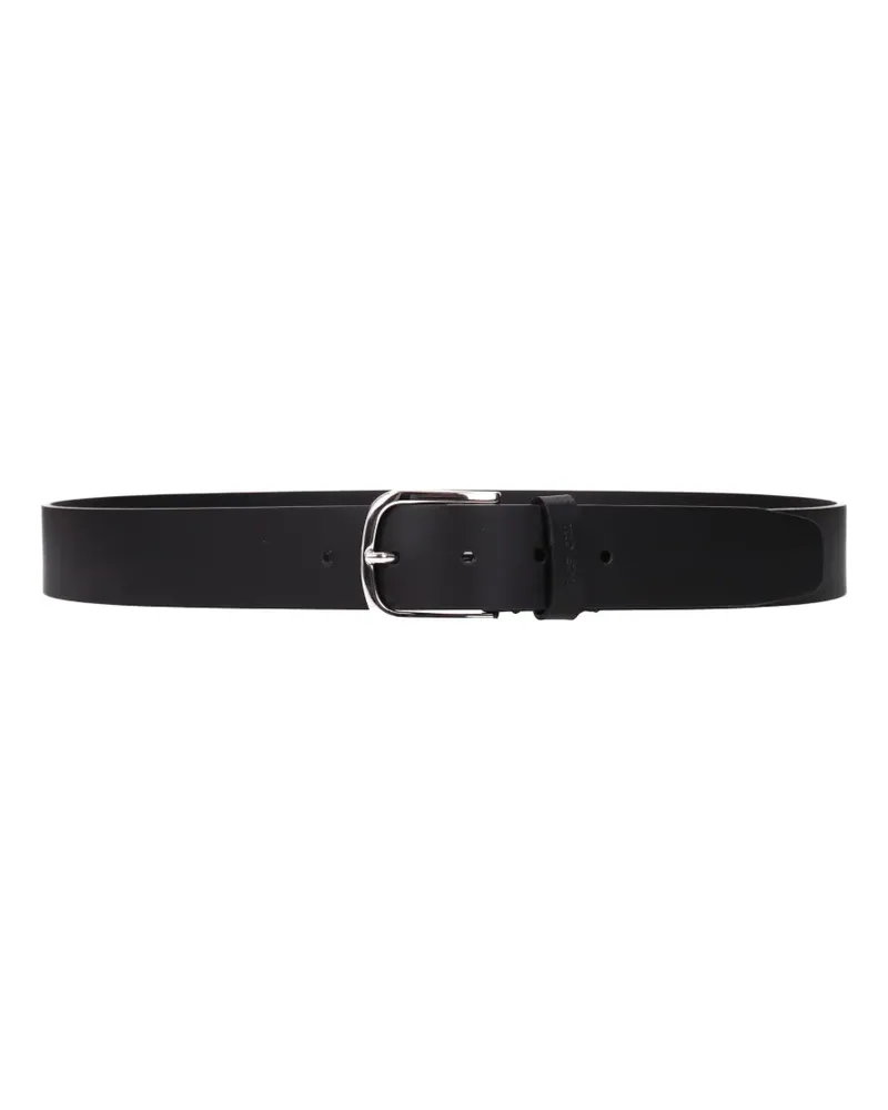 A.Testoni buckle-fastening leather belt - Schwarz Schwarz