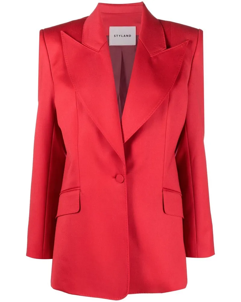 STYLAND Blazer mit steigendem Revers Rot